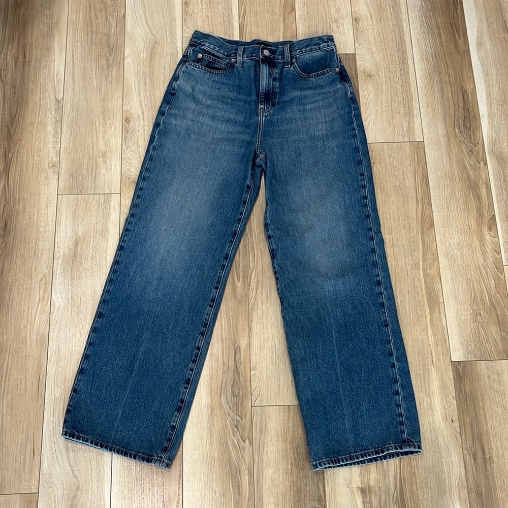 Uniqlo wide strait leg jeans